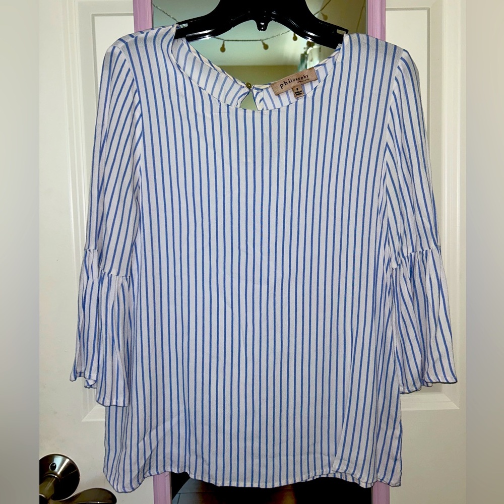 Philosophy Republic Clothing Women’s Small Striped Blouse